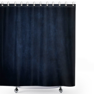 Personality  Dark Blue Grungy Distressed Canvas Bacground  Shower Curtains
