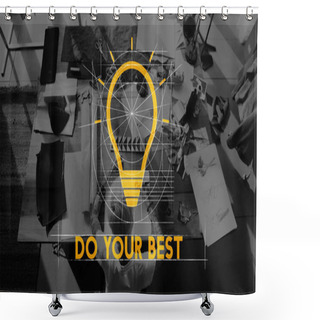 Personality  Fashion Designer Drawing Shower Curtains