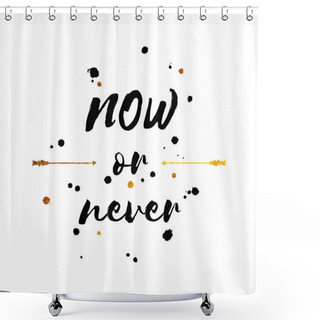 Personality  Typographical Motivational Poster  Shower Curtains