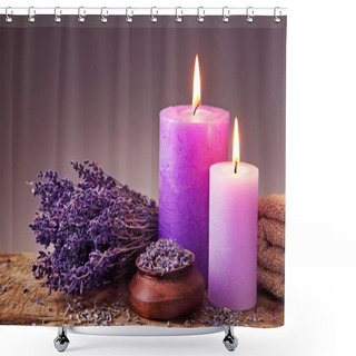 Personality  Spa Still Life With Candles Shower Curtains