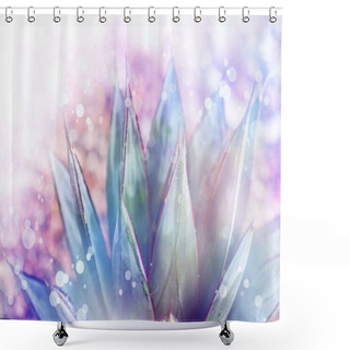 Personality  Close-up Of Agave Montana Shower Curtains