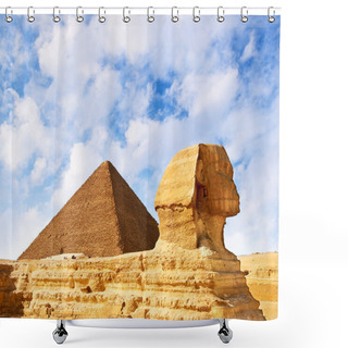 Personality  The Sphinx In Egypt Shower Curtains
