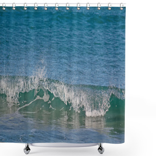Personality  Wave Closeup Shower Curtains