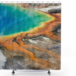 Personality  Detail View Of Grand Prismatic Spring In Yellowstone NP, Wyoming Shower Curtains