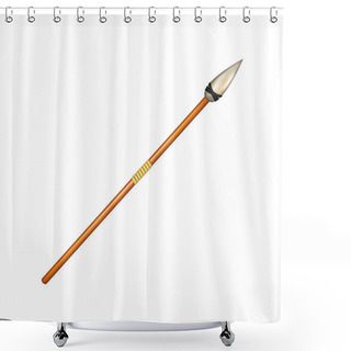 Personality  Weapon – Spear Shower Curtains