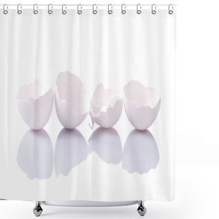 Personality  Group Of Eggshells Shower Curtains