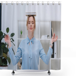 Personality  Businesswoman Shower Curtains