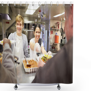 Personality  Homeless Shelter Kitchen Shower Curtains