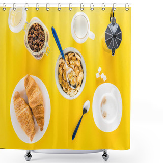 Personality  Tasty Healthy Breakfast  Shower Curtains