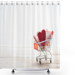 Personality  Shopping Trolley Full Of Cookies Shower Curtains