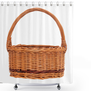 Personality  Wicker Basket Shower Curtains