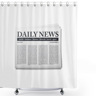 Personality  Newspaper Shower Curtains