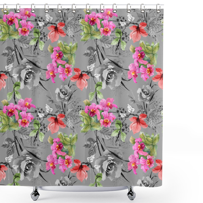 Personality  Blooming Beautiful Magnolia Flowers Shower Curtains