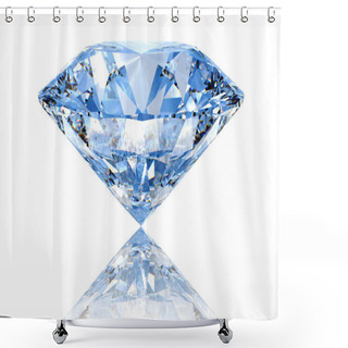 Personality  Blue Diamond Shower Curtains