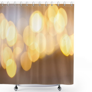 Personality  Christmas Lights Defocused Background Shower Curtains