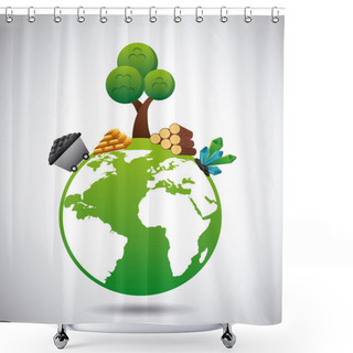 Personality  Natural Resources Shower Curtains