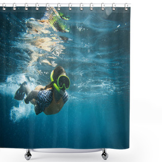 Personality  Snorkel Shower Curtains