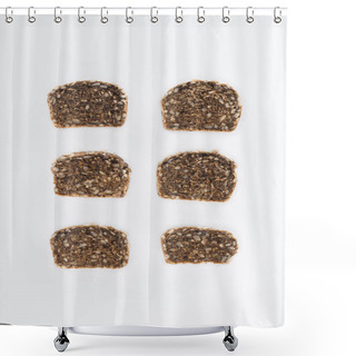 Personality  Sliced Multigrain Bread  Shower Curtains