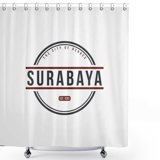 Personality  Indonesia Label Theme  Shower Curtains