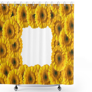 Personality  Beautiful Yellow Gerberas Frame Shower Curtains