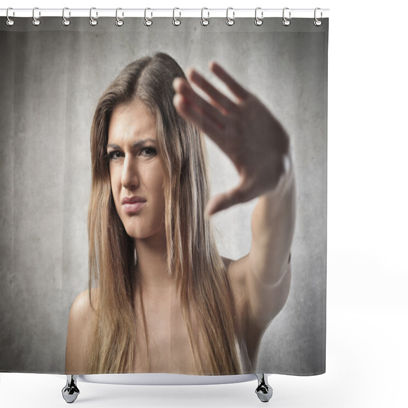 Personality  Rejection shower curtains