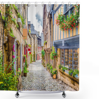Personality  Beautiful Alley In An Old Town In Europe Shower Curtains