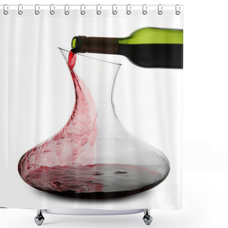 Personality  Pouring Wine In Carafe Shower Curtains