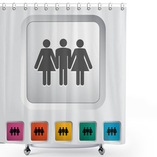 Personality  Group Sex Sign. Shower Curtains