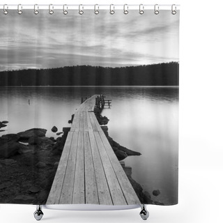 Personality  Jetty Sunset Shower Curtains