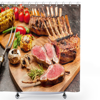Personality  Grilled Rack Of Lamb Shower Curtains