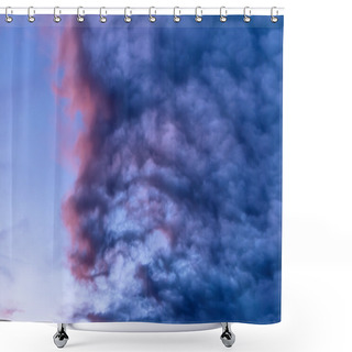 Personality  Blue Clouds In The Sky Shower Curtains