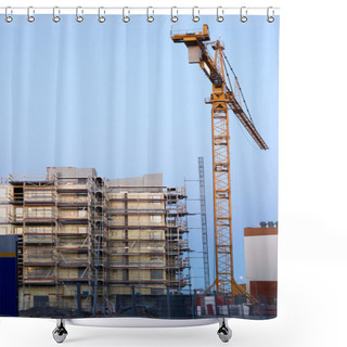 Personality  Building Site Shower Curtains