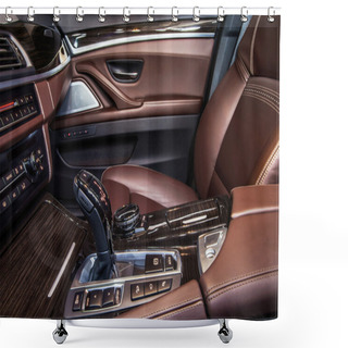 Personality  Luxury Car Interior Details Shower Curtains