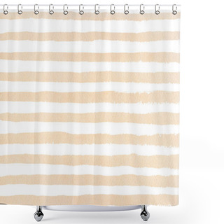 Personality  Watercolor Hand Drawn Stripe Pattern. Shower Curtains