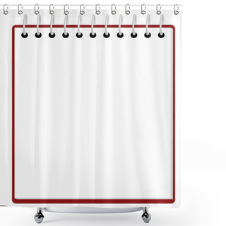 Personality  Blank Notepad Shower Curtains