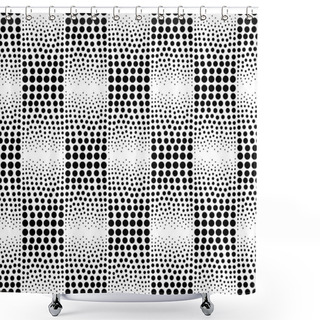 Personality  Dots Geometric Pattern Shower Curtains