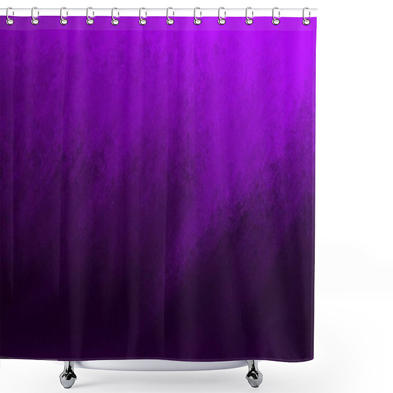 Personality  Bright Purple Streaks Of Paint On Black Background In Texture Design, Dramatic Corner Waves Of Light And Dark Diagonal Rays Or Beams Shower Curtains