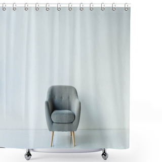Personality  Empty Armchair In Room Shower Curtains