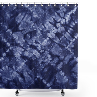 Personality  Material Dyed Batik. Shibori Shower Curtains