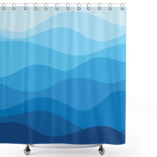 Personality  Abstract Water Wave Design Background Shower Curtains