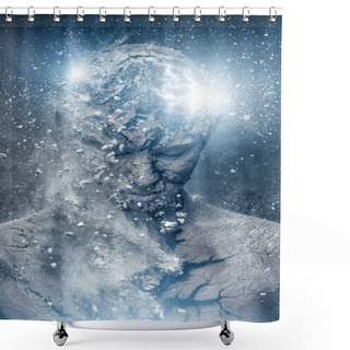 Personality  Creative Body Art Shower Curtains