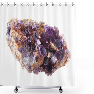 Personality  Fluorite Mineral Isolated Shower Curtains