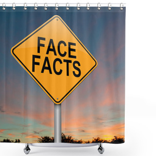 Personality  Face Facts. Shower Curtains