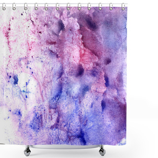 Personality  Purple Abstract Watercolor Background Shower Curtains