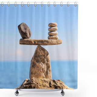 Personality  Symbol Of Scales Shower Curtains