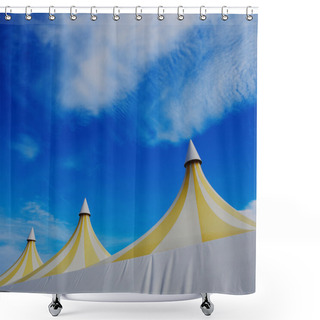 Personality  Upper Part Of A Big Colorful Plastic Tent Shower Curtains