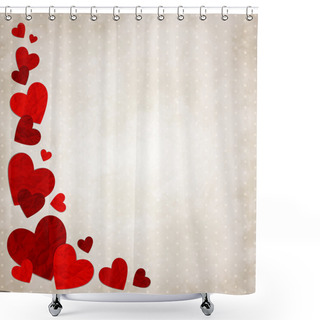 Personality  Love Hearts Shower Curtains