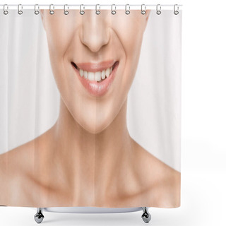 Personality  Woman Biting Lip Shower Curtains