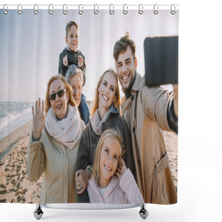 Personality  Selfie Shower Curtains
