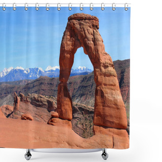 Personality  Delicate Arch, Arches National Park, Utah Shower Curtains